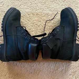 Men’s Black Timberland Boots size 9